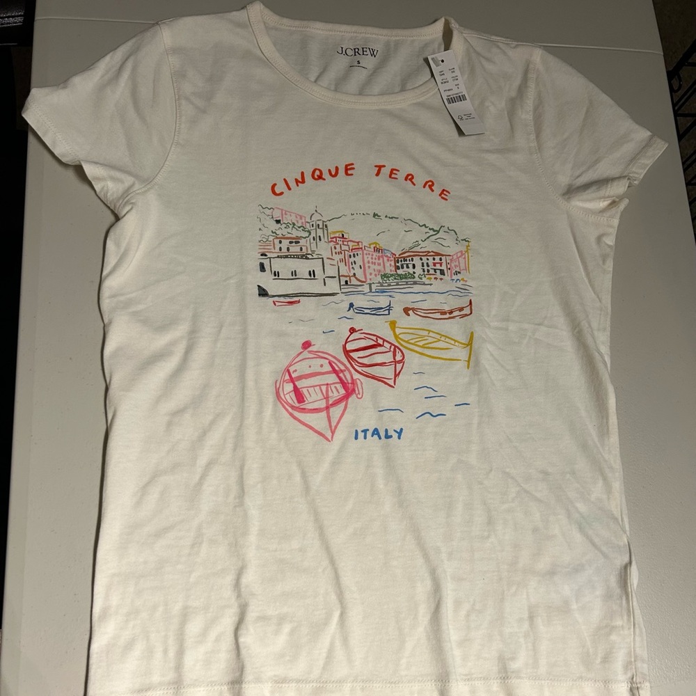 JCREW Cinqueterre T-shirt NWT Size S